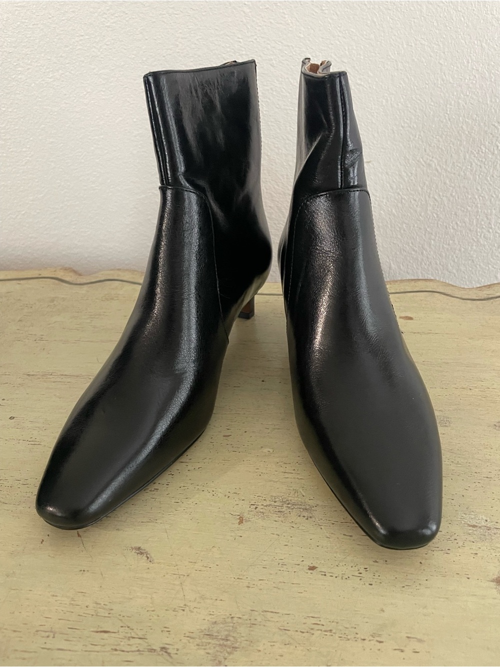 Madewell The Dimes Kitten-Heel Boot in True Black Size 7.5 M $218 NNO26 - Picture 6 of 10